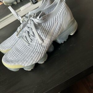 Nike Silver and Gray VaporMax Sneakers